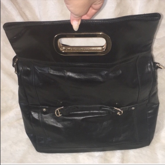 Charles David Leather Caitlin Foldover Bag - Picture 7 of 8